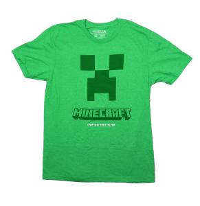 Minecraft Adult T-Shirt - Creeper Face Design