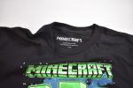 Minecraft Boys Creeper Grid Black T-Shirt