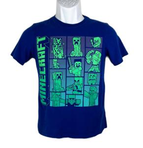 Blue Minecraft Youth Large Graphic T-Shirt