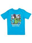 Minecraft Boys Blue Adventure Gamer T-Shirt