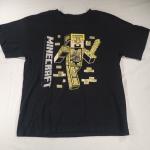Minecraft Boys' Black Graphic T-Shirt, Size M