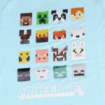 Minecraft Kids T-Shirt with Character Faces Design