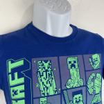 Blue Minecraft Youth Large Graphic T-Shirt