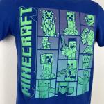 Blue Minecraft Youth Large Graphic T-Shirt