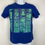 Blue Minecraft Youth Large Graphic T-Shirt