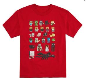 Minecraft Sprites Kids T-shirt Red XL Size 18-20