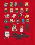 Minecraft Sprites Kids T-shirt Red XL Size 18-20