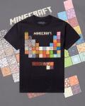 Minecraft Men's T-Shirt with Building Elements Design