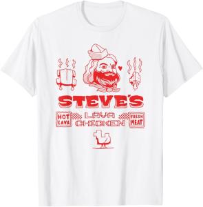 Minecraft Steve's Lava Chicken Restaurant Logo T-Shirt