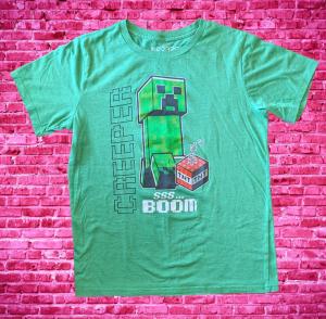 Minecraft Creeper Green Kids' Short Sleeve T-shirt
