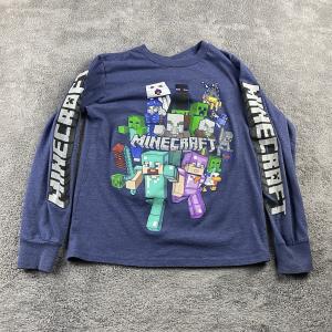 Minecraft Boys Blue Long Sleeve Creeper & Friends