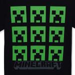 Minecraft Boys Creeper Faces Graphic T-Shirt