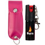 BURN Max Strength Pepper Spray in Pink Holster