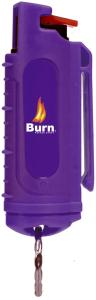 Purple Burn Pepper Spray Keychain for Self Defense