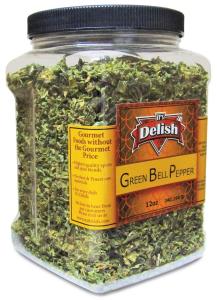 Dried Green Bell Pepper - 12 Oz Jumbo Container
