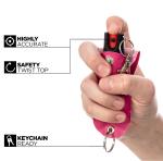 Max Strength BURN Pepper Spray with Keychain, Pink
