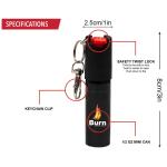 BURN Pepper Spray Keychain - Max Strength 2 Pack