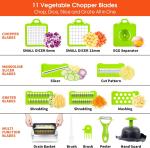 14-in-1 Vegetable Chopper with 8 Blades