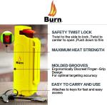 Max Strength Burn Pepper Spray Keychain - Yellow