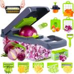 12-in-1 Vegetable Chopper with 8 Blades