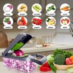 12-in-1 Vegetable Chopper with 8 Blades