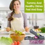 12-in-1 Vegetable Chopper with 8 Blades