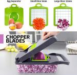 12-in-1 Vegetable Chopper with 8 Blades