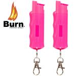 BURN Max Strength Pepper Spray Keychain 2 Pack
