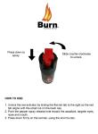 BURN Max Strength Pepper Spray Keychain 4 Pack
