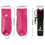 Pink BURN Pepper Spray Keychain - 2 Pack
