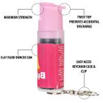 Max Strength Burn Pepper Spray - 4 Pack Key Ring