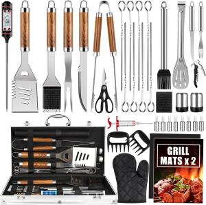 38-Piece Stainless Steel BBQ Grill Tools Set