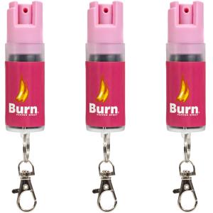 Max Strength Pink Pepper Spray - Key Ring 3 Pack