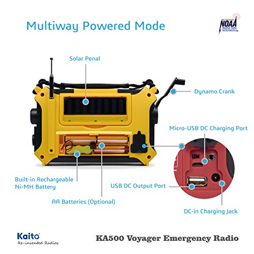 Kaito KA500 Emergency 5-Way Powered Radio
