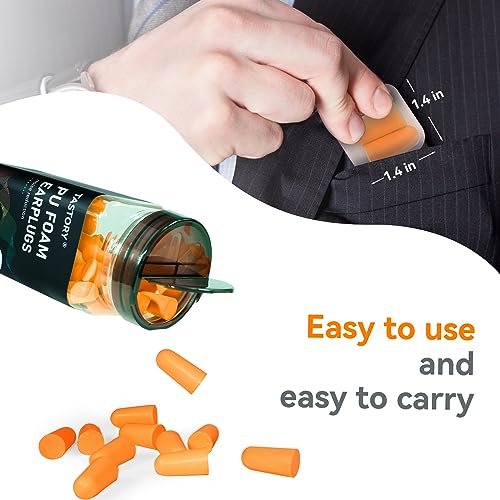 TASTORY Foam Ear Plugs - 60 Pairs, 38dB Noise Reduction