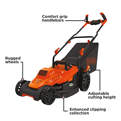 Black + Decker 15" Electric Comfort Grip Lawn Mower