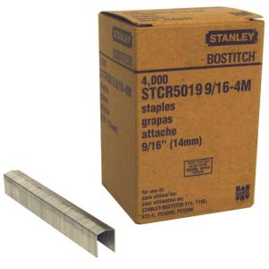 Bostitch 9/16" Staples for Tackers - 4000 Count
