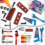 Kids 21-Piece Toy Tool Set with Storage Box