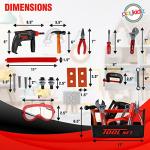 Playkidz 22-Piece Kids Tool Set with Drill