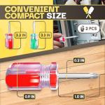 Mini Screwdriver Set - Flat & Cross Head Tools