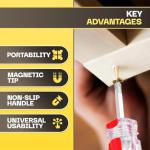 Mini Screwdriver Set - Flat & Cross Head Tools