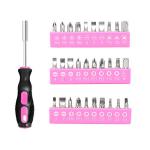 Pink 89-Piece Tool Kit for DIY and Home Use