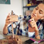 Pink 89-Piece Tool Kit for DIY and Home Use