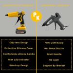 Cordless 100W Hot Glue Gun with 20 Glue Sticks