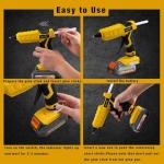 Cordless 100W Hot Glue Gun with 20 Glue Sticks