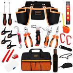 Kids Real Tool Kit with Belt and Bag 25 Pieces