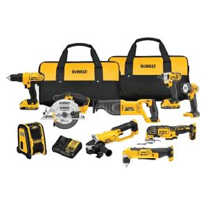 DEWALT 20V MAX 9 Piece Cordless Tool Combo