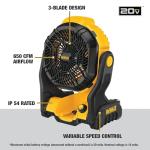 DEWALT 20V MAX Battery-Powered Cordless Fan