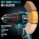SEESII 21V Cordless Drill and Impact Driver Combo