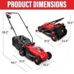 MZK 20V Brushless Cordless Lawn Mower with Batteries